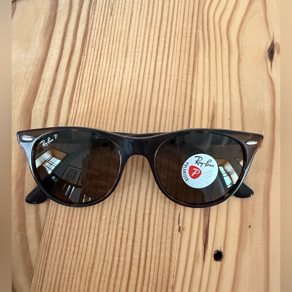 Rayban Polarized Wayfarer II Tortoise Brown - Picture 9 of 13